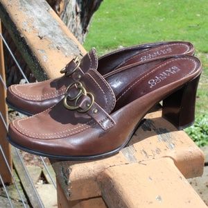 Franco Sarto Mules Brown Leather 8.5M